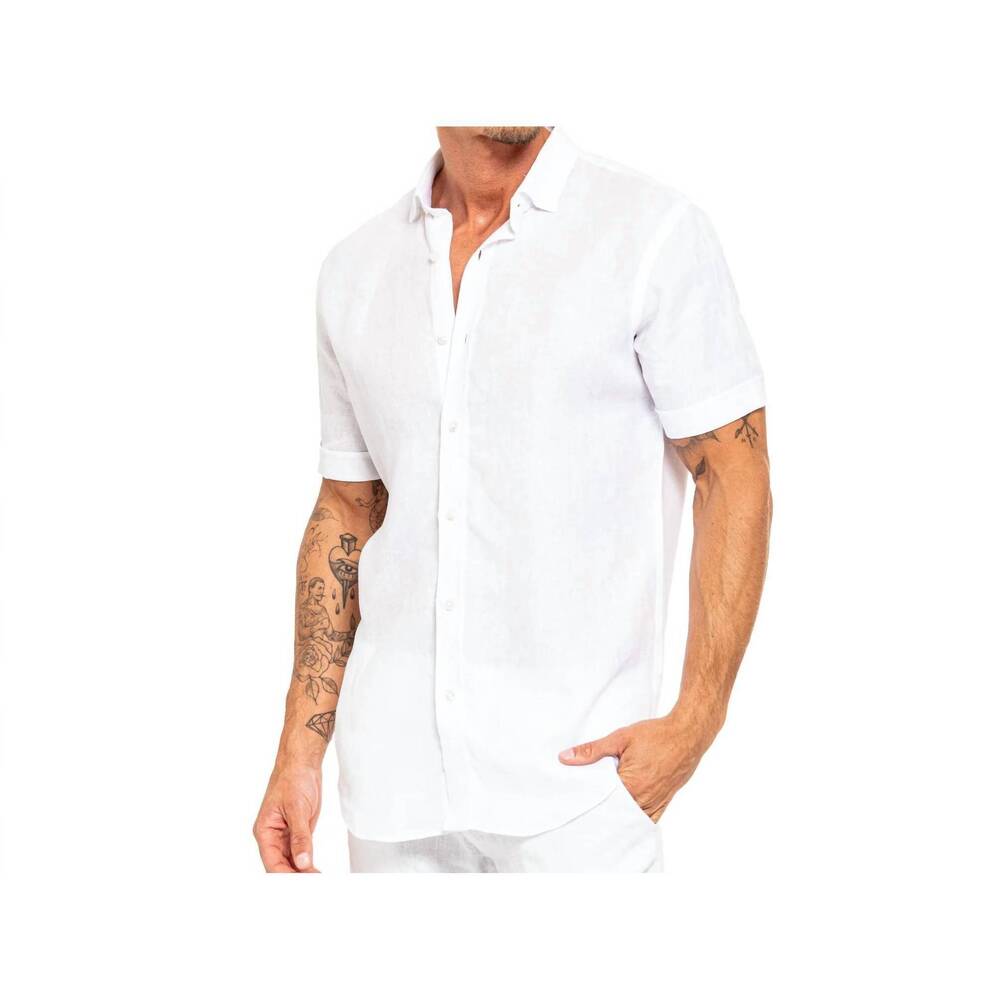 NEW EIGHT X short sleeve shirt in white